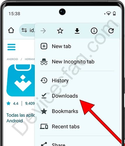 Android-এ ডাউনলোড খোলা